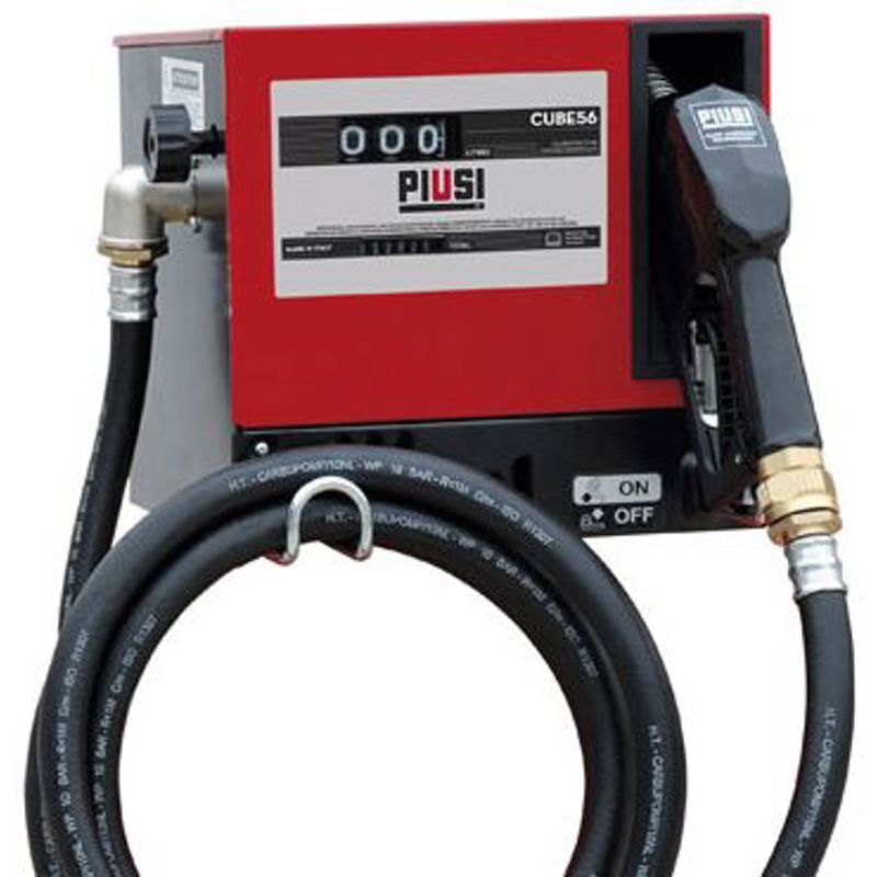 12 Volt Piusi pompkast voor Diesel met een opbrengst van 56 l/min