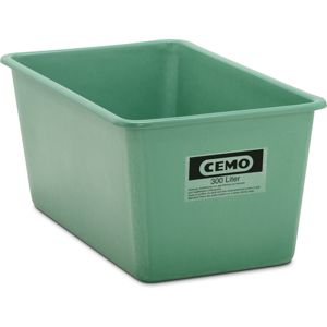 Rechthoekige kunststof opslagcontainer in de kleur groen, 300 liter, standaard maat