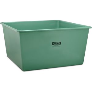 Rechthoekige kunststof opslagcontainer in de kleur groen, 3300 liter, standaard maat