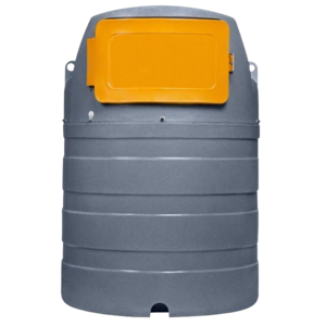 Doppelwandige 1500 Litern Lagertank für Diesel mit 230 Volt Pumpe mit Filter, Literzähler und Schlauchaufroller mit Teca Zeichen